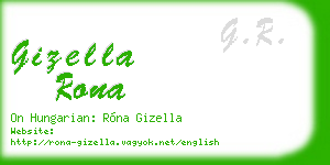 gizella rona business card